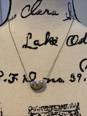 Tiffany Bean Pendant Necklace -